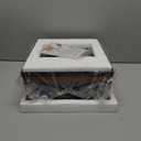 Flush Mount Ceiling Light Fixture for Kitchen Hallway, 2-Light Close to Ceiling Light with Black Metal and Wood Design, Rustic Farmhouse Ceiling (Bulb not Included)