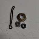 Alomejor Sprocket Chain Set, 22T Tooth Rear Freewheel + 38 Links Chain + 13T Tooth Sprocket Set for Modifying Your