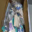 Blue Flowers Peacock Building Set for Adults - Creative Animal Botanicals Peacock Bird Toy Home Office Art Deocr, Compatible with Lego, for Women Mom (2470 PCS)