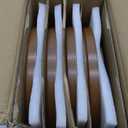 LERATIO Ceramic Dinnerware Sets for 4, High Edge Stoneware Plates and Bowls Set, Chip and Crack Resistant | Oven & Dishwasher & Microwave Safe Dishes Set, Service for 4 -Caramel