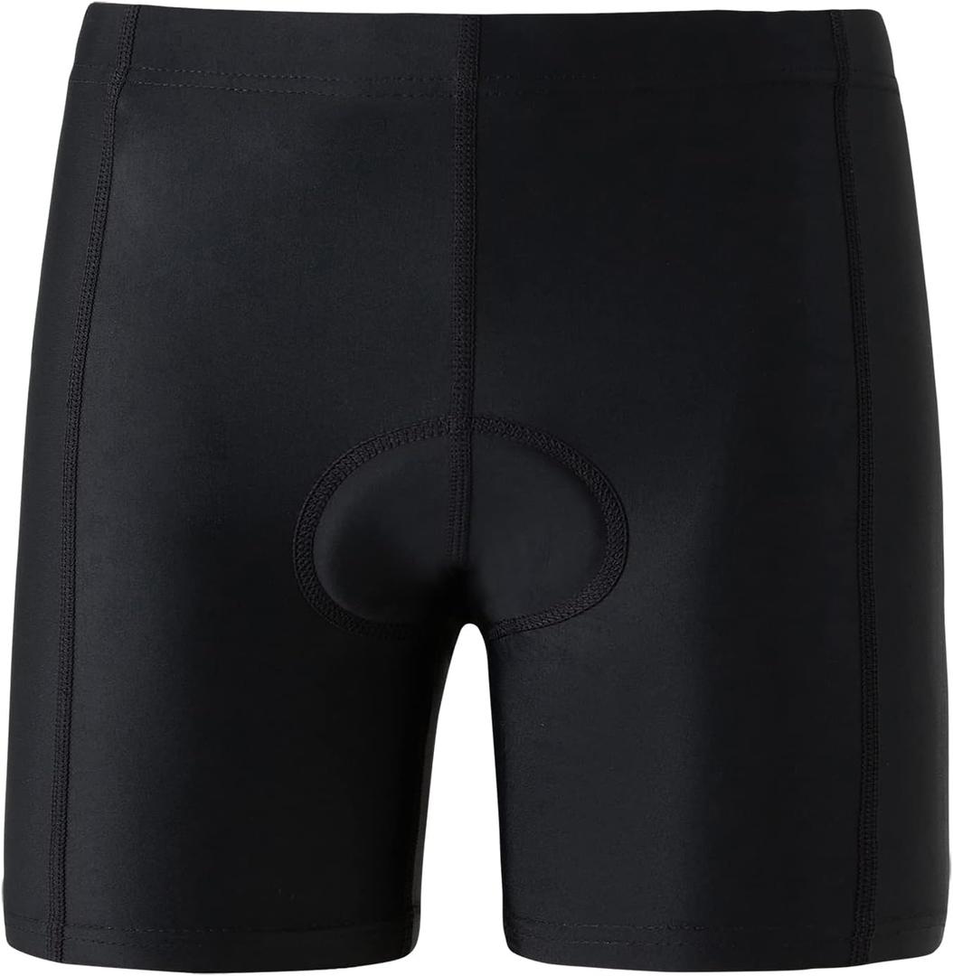 Boys Cycling Pants 3D Padded Shorts Girls Bike Shorts Black Bike Shorts for Kids (7-8)