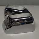 Chrome Exterior Door Top Half Tow Mirror Cap Cover for Ford Super Duty 2017-2025 F250 F350 2017-2022 F450 F550 Snap-on Towing Accessories (Chrome)