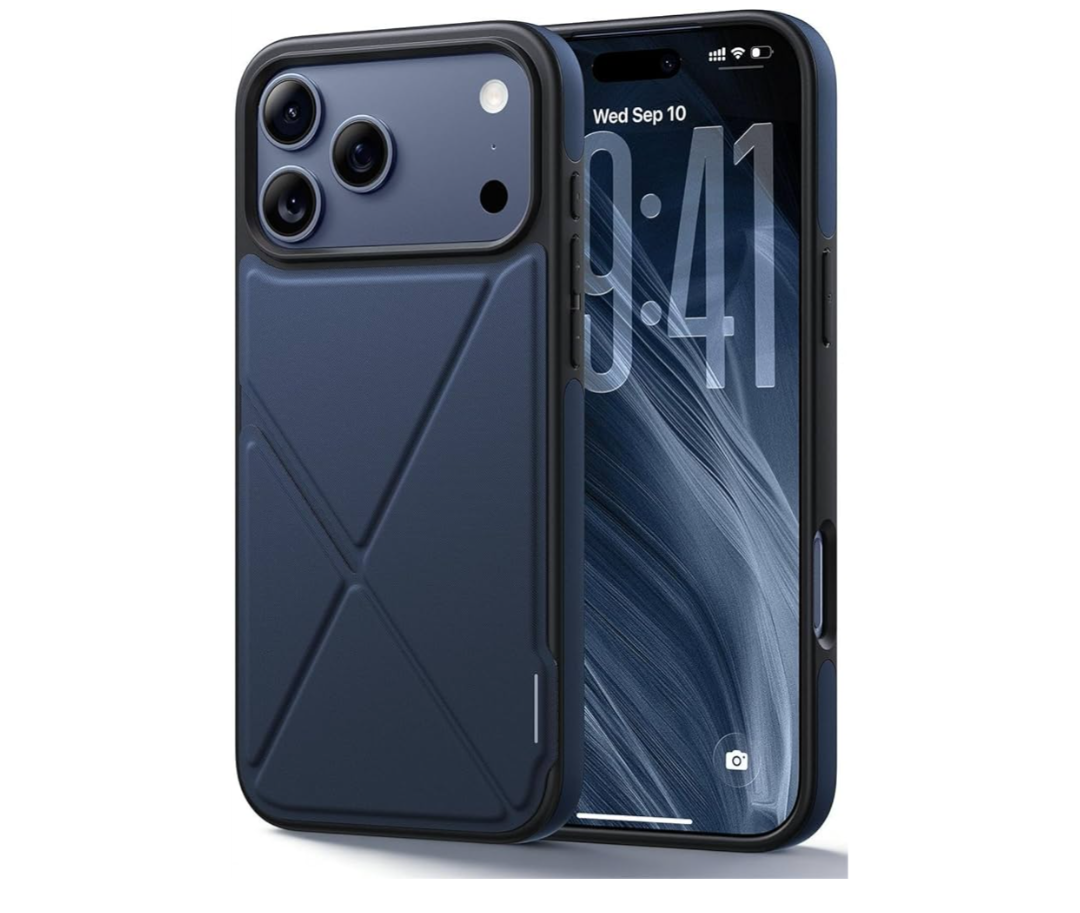 X Fold Stand for iPhone 17 Pro Max Case Compatible with MagSafe [Nano TechWoven] [16FT Military Grade Protection] Shockproof Anti-Slip, Slim for 17 Pro Max Case with Stand 6.9" - Blue