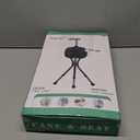 Hold 440 lbs Folding Canes with Seat Walking Stick Height Adjustment Cane Seat Capacity Frosted Handle with Magnetic Therapy Stone Crutches Stool (Square Black)