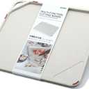 Plastic Cutting Board for Kitchen, Dishwasher Safe, Double-Sided Wheat Straw Board with Knife Sharpener and Garlic Grinder, Non-Slip, Juice Groove, Meat Grip Spikes, BPA-Free, Sand Beige
