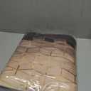 4Pcs Brown Gradient Shower Curtain Set, Modern Geometric Shower Curtain Set Golden Cubic Lines Bathroom Set Texture Art Bath Accessories with Mats