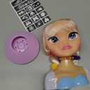 Hair Styling Doll Head Toys for Girls, Kids Makeup Hair Salon Pretend Play Styling Kit with Hairdryer, Curling Iron, Beauty Hair Stylist Toy Christmas Birthday Gift for Toddler Girls 3, 4, 5, 6+