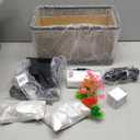 (Tank + Light + Filter + Filter Balls) Turtle Tank Kit, Turtle Tank Starter Kit, Bottom Drainage, Multi-Function Areas for Turtles, Crabs, Fishes, Amphibians, Reptiles (21.65 12.28 12.28 Inch)