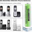 OSIM 6Pack BK-40AAABU Ni-MH AAA Rechargeable Batteries 1.2V AAA Ni-MH Rechargeable Batteries 400mah for Panasonic Cordless Phones, Remote Controls, Electronics