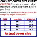 Kayak Cockpit Cover UV60+ 420D Oxford Adjustable Canoe Dust-Proof and Waterproof Seat Cover