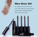 e.l.f. Wow Brow Gel, Volumizing, Buildable, Wax-Gel Hybrid, Creates Full, Voluminous-Looking Brows, Locks Brow Hairs In Place, Taupe