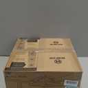 LEDIARY Caged Flush Mount Ceiling Fans with Lights and Remote, Farmhouse Square Low Profile Ceiling Fan, 6 Speed and Reversible, Small Rustic Bladeless Ceiling Fan for Bedroom, Kitchen, Dining Room