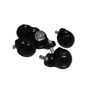 RidRed Office Chair Wheels Replacement Heavy Duty 2 Inch Roller Blade Wheels for Carpet Hardwood Floors, Support 2000 LB, Rubber Rollerblade Desk Chair Casters, Standard Stem Universal Fit, Set of 5