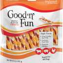 Good 'n' Fun Twists Long-Lasting Dog Treat Made With Real Protein, 35 Count (EXP 01/28/28)