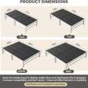 76x80'' King Size Folding Bunkie Board, Durable Under Bed Mattress Support, Anti-Sagging Bed Base Replacement for Box Spring