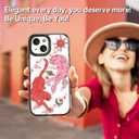 Compatible for iPhone 15 Case Cute Aesthetic - Durable Shockproof 6.6 ft Drop Impact Phone Case Cover with Funny Fashion Tiger 6.1" Black