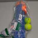 Nerf Dog Tennis Ball Blaster Dog Toy Gift Set, Tennis Ball Dog Fetch Toy Launches up to 50 ft, Dog Ball Thrower for All Breeds Includes Translucent Blue Tennis Ball Launcher and 3 Dog Tennis Balls