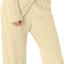 PrinStory Womens Pajama Sets Pajamas Fall Winter Long Sleeve Lounge Set Two Piece Soft Pjs (L)