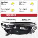 Duolctarms LED Headlight Fits 2023-2026 Honda CR-V CRV Right Passenger Side