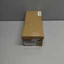 Kitten Strappy Heels for Women Knotted Square Open Toe Slip On Mule Heels Mid Heeled Sandals (8.5, Black)