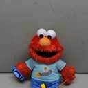 Just Play Sesame Street 13-inch Learning Elmo Plush Stuffed Animal with 50+ Phrases, Lights, Sounds, & Motion, Learning and Education, Kids Toys for Ages 18 Month
