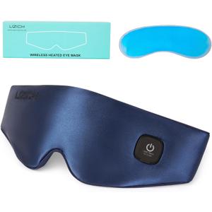2 x Cordless Heated Eye Mask Weighted,2-in-1 Warm Eye Compress Mask for Dry Eyes,Eyelid Hot Compress,Electric Eye Heating Pad for Relief MGD,Stye,Chalazion,Blepharitis,Steam Mask for Women Or Wife