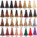 Luoyudu Curly Braiding Hair,#P27/613 Spanish 8Packs Bouncy Crochet Hair 24Inch Synthetic French Curl Braiding Hair Extensions(24 Inch,Pack of 8,P27/613)