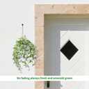 Artificial Plant Hanging Basket with Detachable Leaves Realistic Fake Plants for Home Porch Balcony Decor No Maintenance Fake Plants,1 Pack (Light Green)