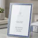 Lawrence Frames Metal Picture Frame with Hammer Effect, 8X10 Silver