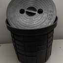 18.5 x 14.9 x 16.9'' Large Size Perforated Sump Pump Basin & Lid Combo,Well Pump Control Box Used In Kitchen Sinks Sewage Pump Wells Irrigation Control Boxes Basement Crawl Space Drainage Systems