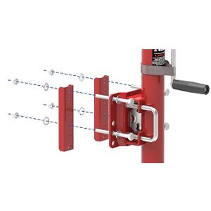 Upgraded Spoke Wheel Trailer Jack, 10" Vertical Movement, 1500 lbs, for RV, Boat, Trailer and More