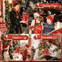 2 x Fireworks Bubble Machine with Lights and 2 DIY Stickers,Christmas Sound Effects,Rainbow Bubbles,Christmas Toys Stocking Stuffers Gifts for Kids & Adults