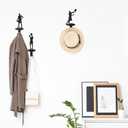 Zonon 6 Set Basketball Medal Hanger Display Holder Wall Mount Basketball Players Dunk Silhouette Coat Hooks with Screws Medal Display Rack Iron Race Ribbon Award Organizer Gift for Athletes Christmas