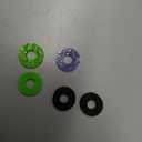 KontrolFreek Precision Rings | Aim Assist Motion Control for Playstation 4 (PS4), PS5, Xbox One, XBX, Switch Pro & Scuf Controller (Black/Purple/Green)