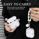 2 x Flower Case for Airpods 3 Lovely Floral Aesthetic Cover Compatible with Air Pods 3rd Generation (2021) Shell for Girls