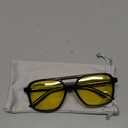 HIGLASS Sleep Blue Light Blocking Glasses, Amber AR Lenses Reduce Eye Strain & Improve Sleep, Premium Computer Gaming Glasses (A01 Black/Yellow)