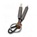 ZGear Key Chain Braided Flat Charge Cable