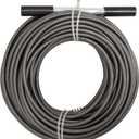 Drainx Easy Twist Drain Auger | Flexible Plumbing Cables for Cleaning Drainage Clogs Includes Storage Bag and Protective Gloves, 3/8" Diameter, 50 FT