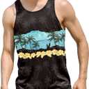 Goodstoworld Mens 3D Tank Top Novelty Graphic Breathable Quick Dry Sleeveless Beach Shirt S-4XL (Large, A3-palm Tree 04)