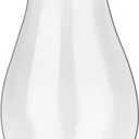 Oil Lamp Chimney Replacement – Clear Hurricane Lamp Glass Shade (Wave Style) for Kerosene Lamps – 3 x 8.5  Inch （1 Pack）