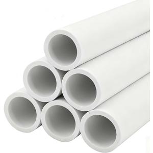 YSIL 1" PVC Pipe 1FT Long Sch40 Furniture Grade for Home,Farm,Garden,Workshop White 6 Pack