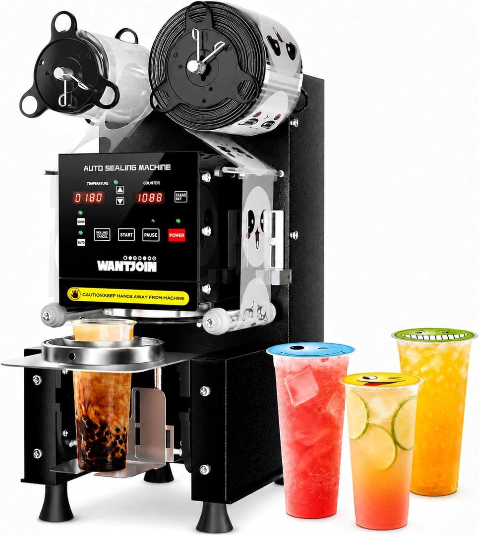 WantJoin Cup Sealing Machine Automatic Commercial Boba Sealer