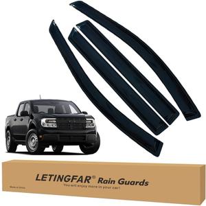 Window Visors Rain Guards for Ford Maverick XL XLT Lariat 2022 2023 2024 Accessories, Wind Deflectors Vent Shades for Ford Maverick