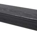 HIGH & MIGHTY 515611 Decorative 24" Floating Shelf Holds up to 20lbs, Easy Tool-Free Dry Wall Installation, Beveled, Retail Packaging, Black