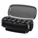 Conair Hot Rollers for Long, Medium & Short Hair, 12 Jumbo 1 ½" Heated Hair Rollers with Clips, Hot Curlers for Women, Volume & Curls, Black