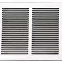 Return Air Grille, 8 X 30, White, Steel