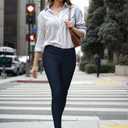 Hybrid & Company Womens Hyper Ultra Stretch Comfy Skinny Leg Work Casual Pants (Black, XL)