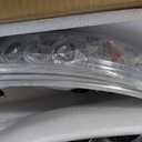LED DRL Headlight Assembly, Fit 1997-2003 Ford F150/ 2004 Ford F150 Heritage/97-99 Ford F250 Light Duty/97-02 Ford Expedition Projector Pair of Left & Right Side Chrome Housing Amber Reflector