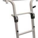 Extreme Max 3006.8884 Wide Entry Deluxe Aluminum Folding Dock & Pontoon Ladder - 3-Step