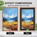 Prudiut 15 Pack 11x17 Black Picture Mats, Frame Mattes for 9x15 Pictures Photo Frame Mat Core Bevel Cut Mat Board Show Kit for Photos, Prints, Artworks